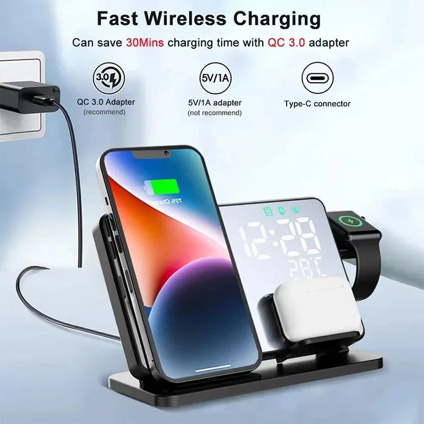 Wireless Charger Alarm Clock S – Smartwatch Ac Bewertung und Preis
