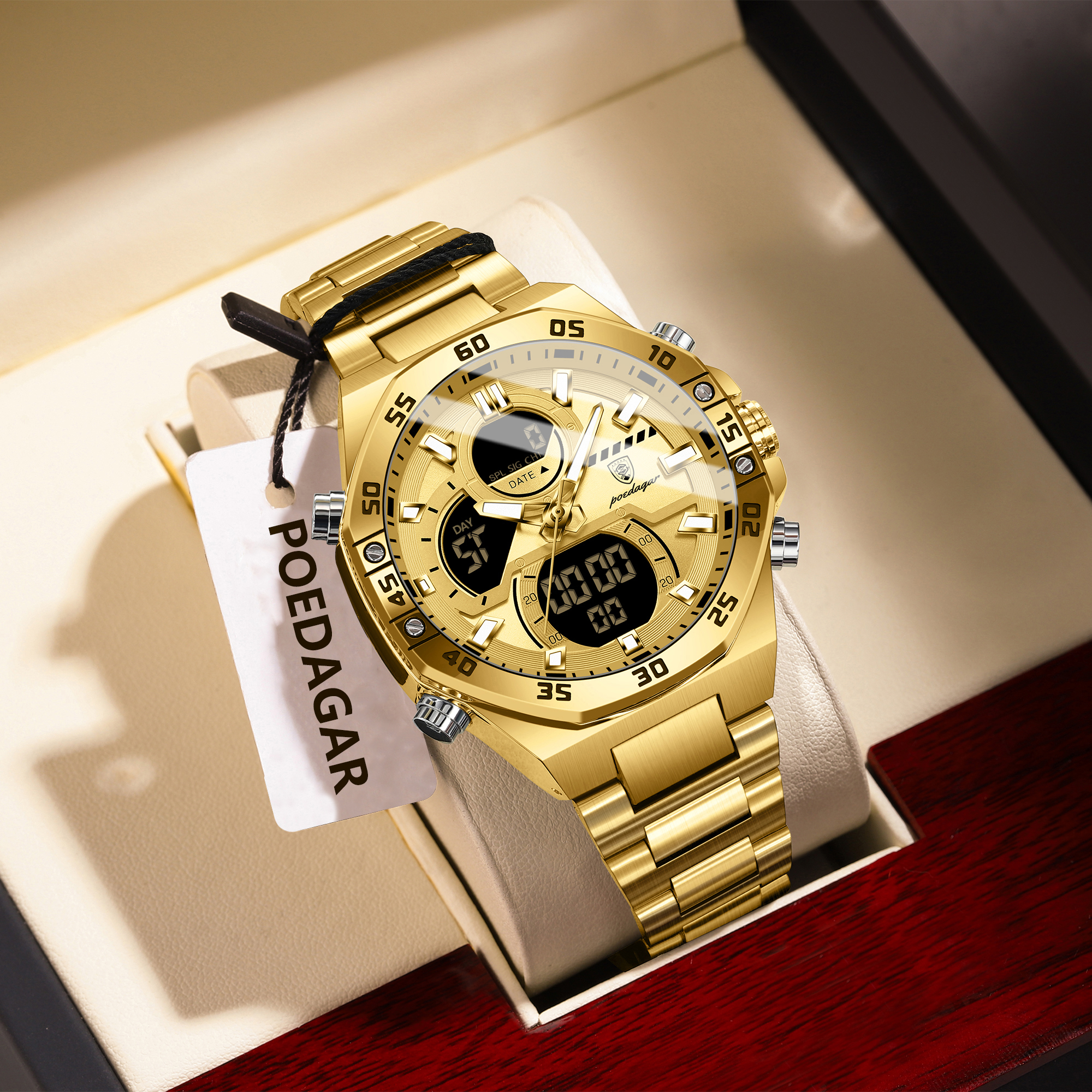 POEDAGAR Sport Men Watch LED W – Accessories With Watch Bewertung und Preis