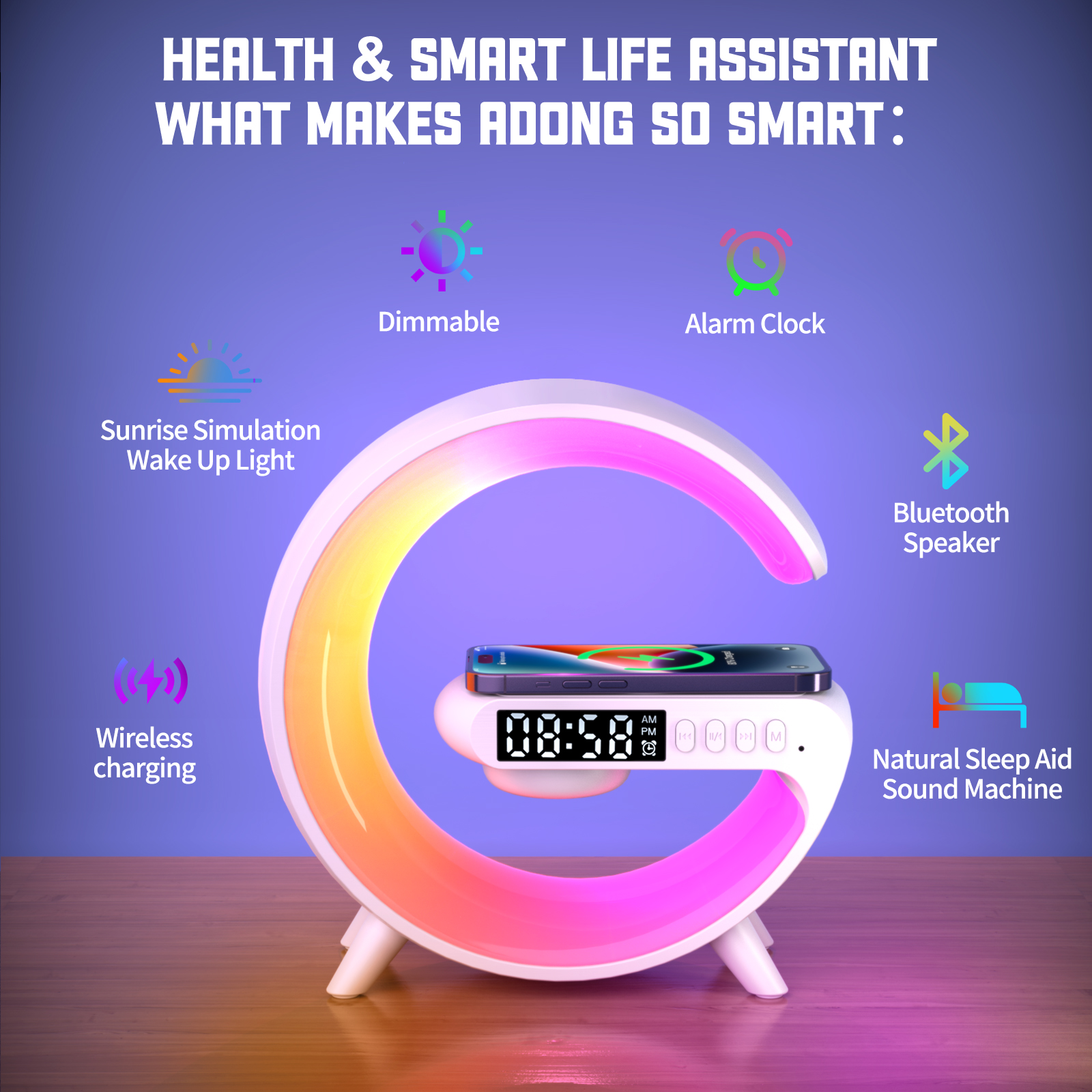 Small RGB Wireless Charger Sma – Wireless Charger Watch Bewertung und Preis