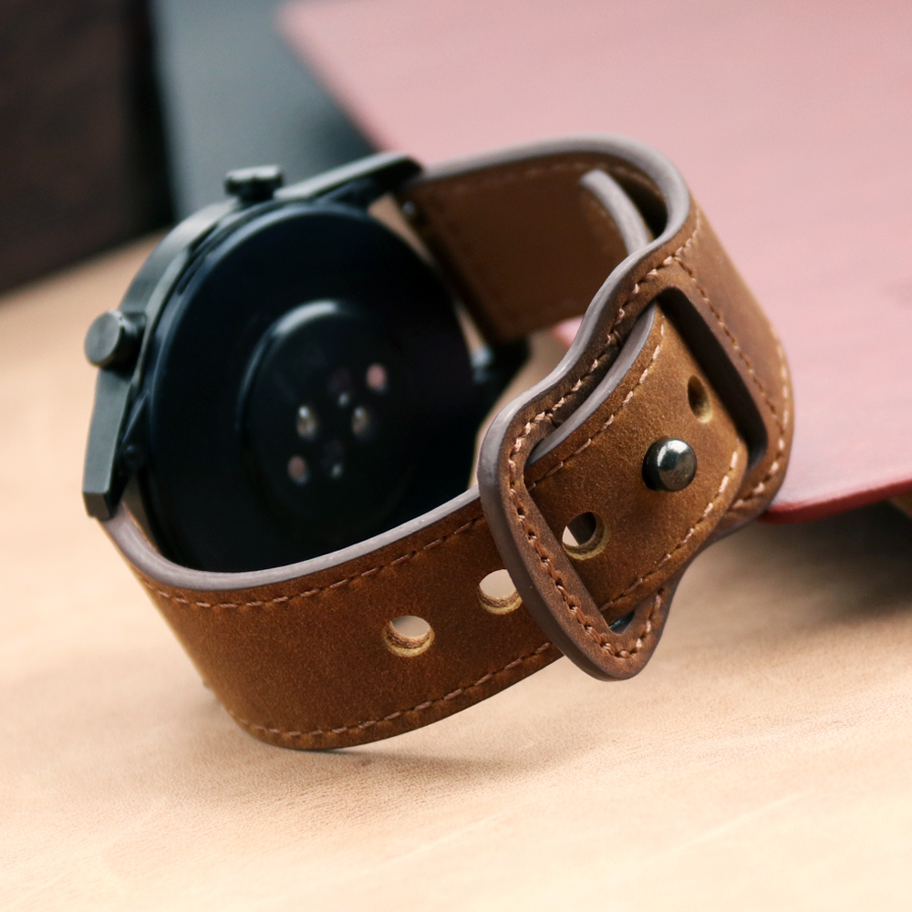 22mm Band Genuine Leather Watc – Smartwatch Accessories Shop Bewertung und Preis