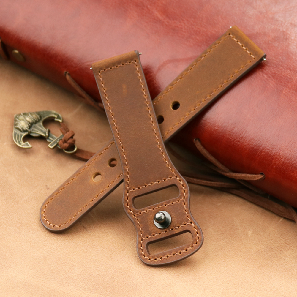22mm Band Genuine Leather Watc – Smartwatch Accessories Shop Bewertung und Preis