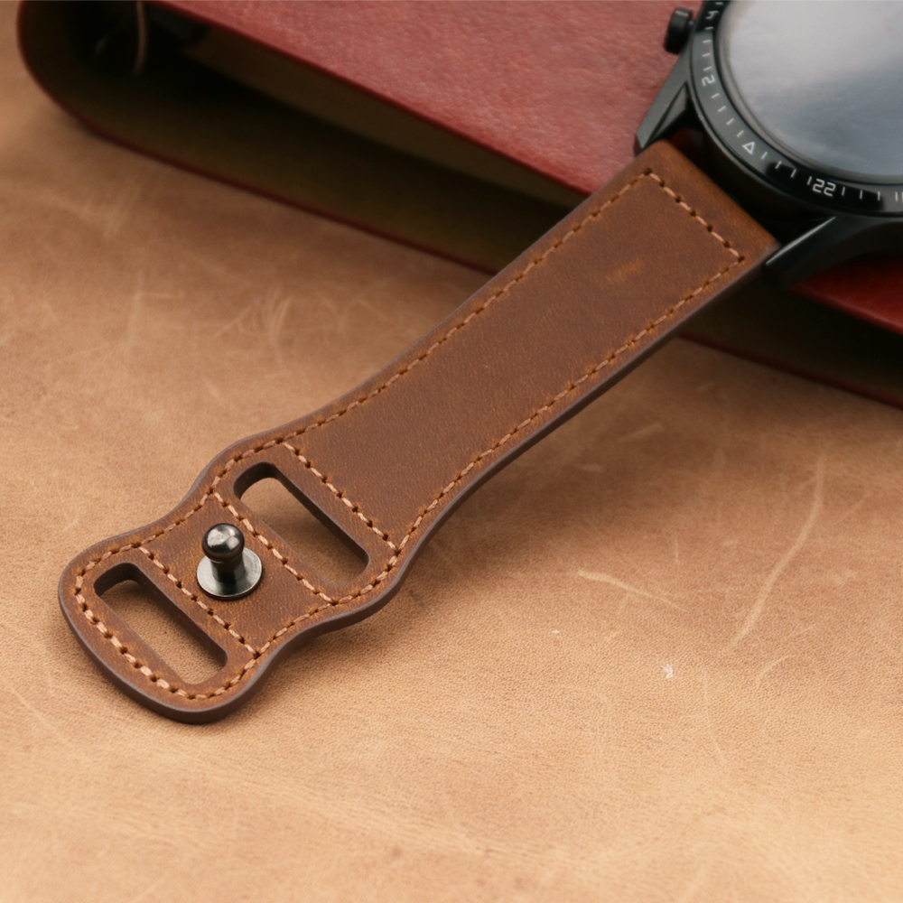 22mm Band Genuine Leather Watc – Smartwatch Accessories Shop Bewertung und Preis