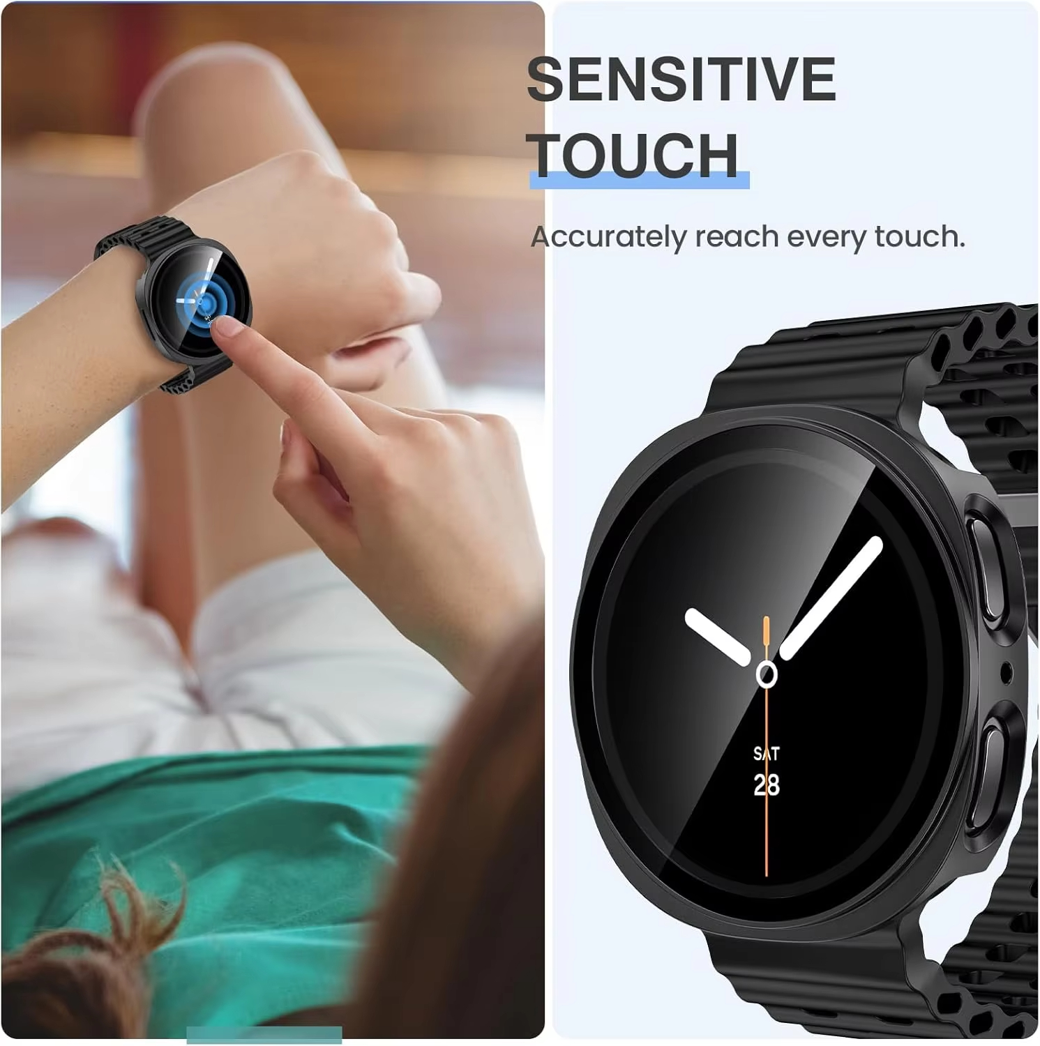 Tempered Glass+Case for Samsun – Samsung Smartwatch Accessories Bewertung und Preis