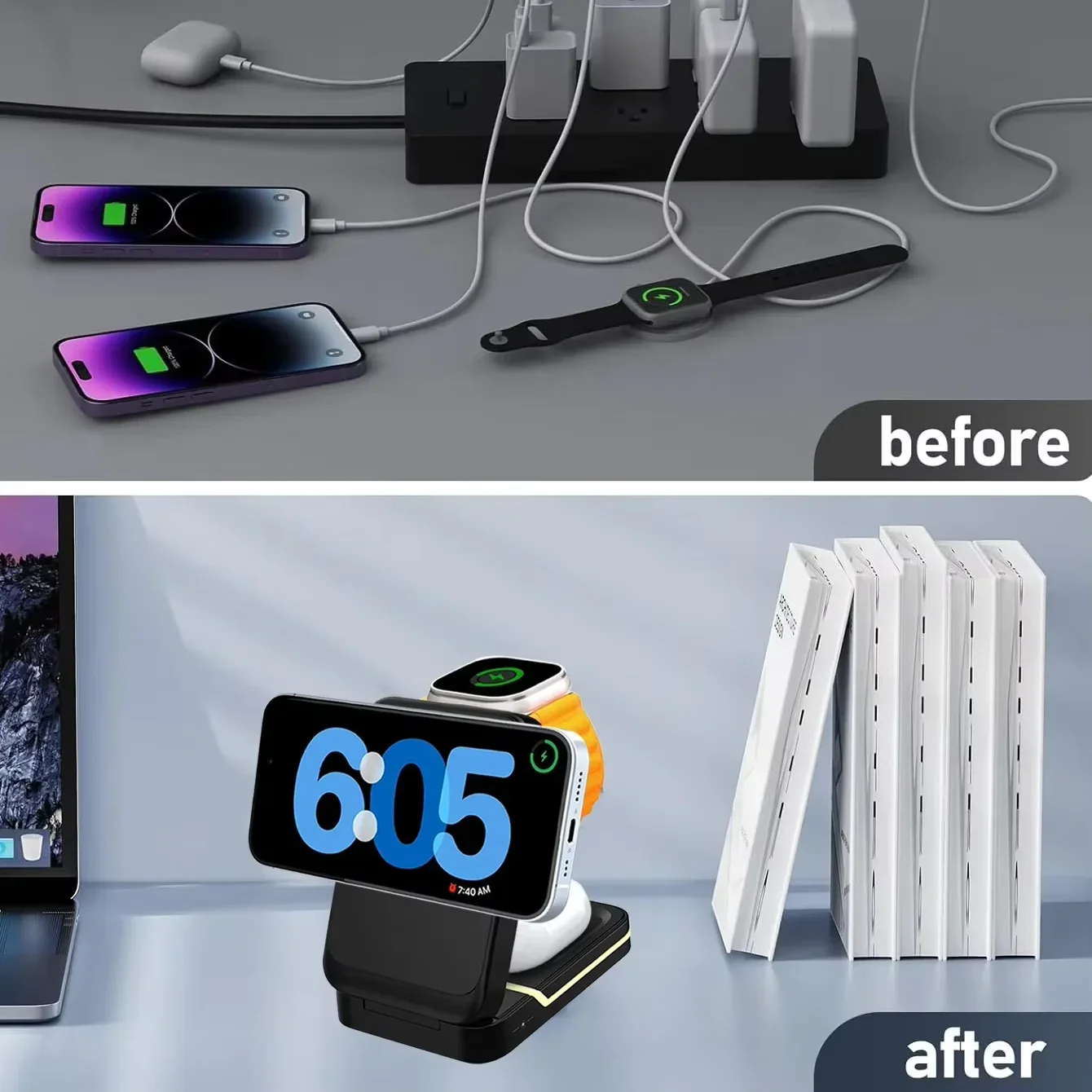 3 in 1 Magnetic Foldable Trave – Smartwatch Ac Bewertung und Preis