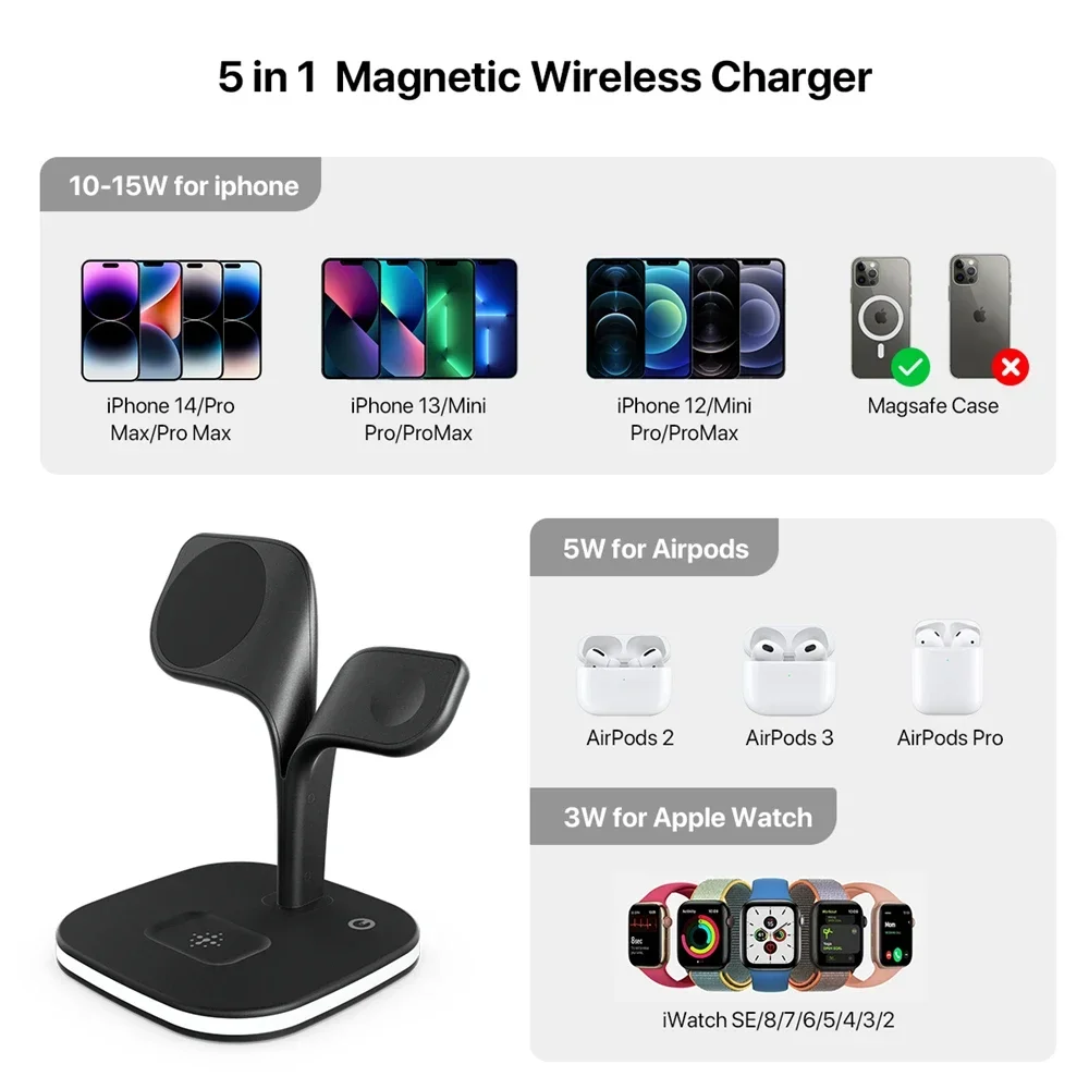 Magnetic 3 in 1 Wireless Charg – Wireless Charger Watch Bewertung und Preis