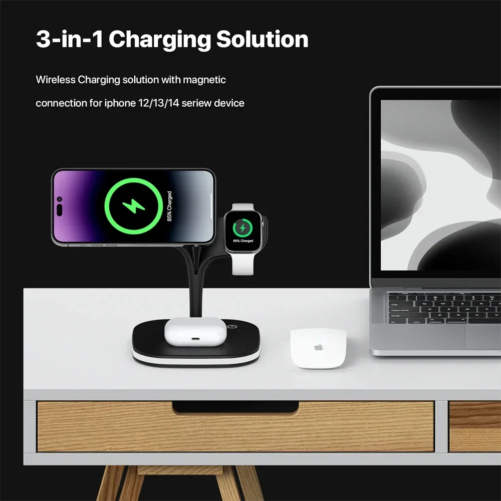 Magnetic 3 in 1 Wireless Charg – Wireless Charger Watch Bewertung und Preis