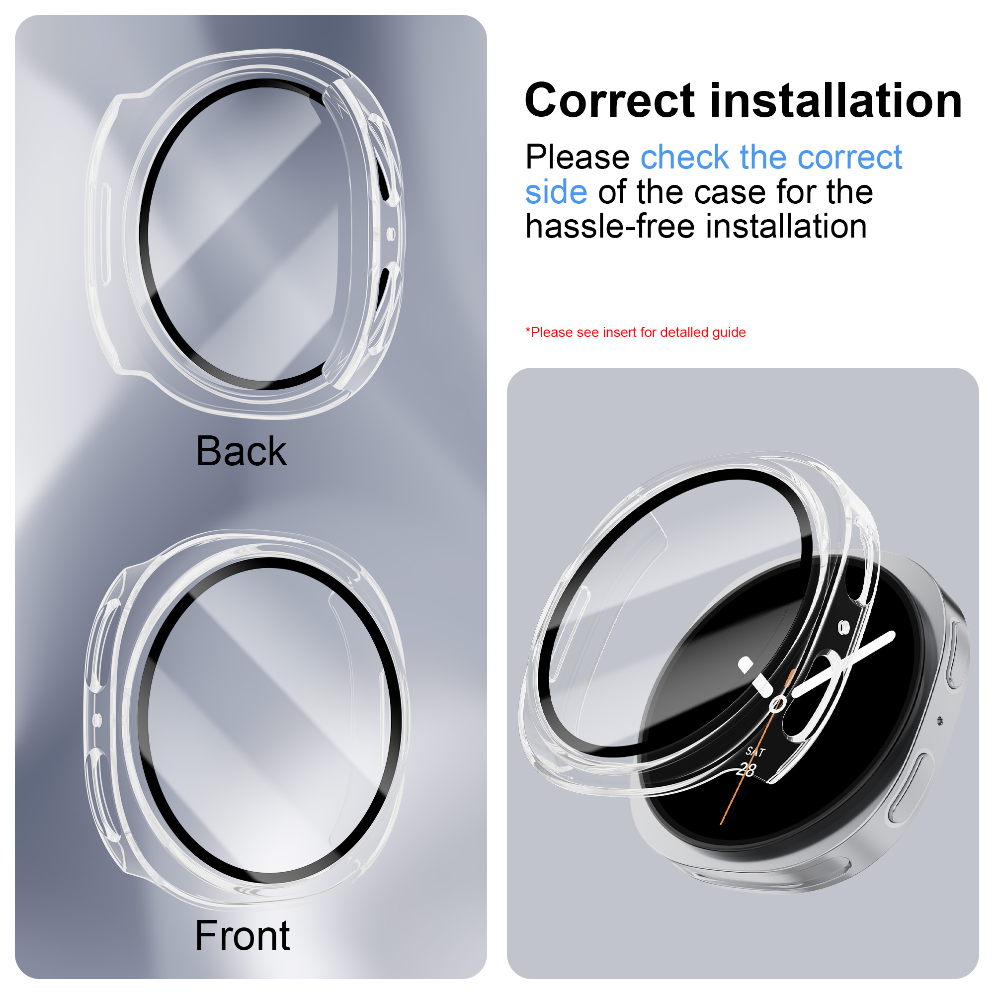 Tempered Glass+PC Case For Sam – Smartwatch Band Accessories Bewertung und Preis