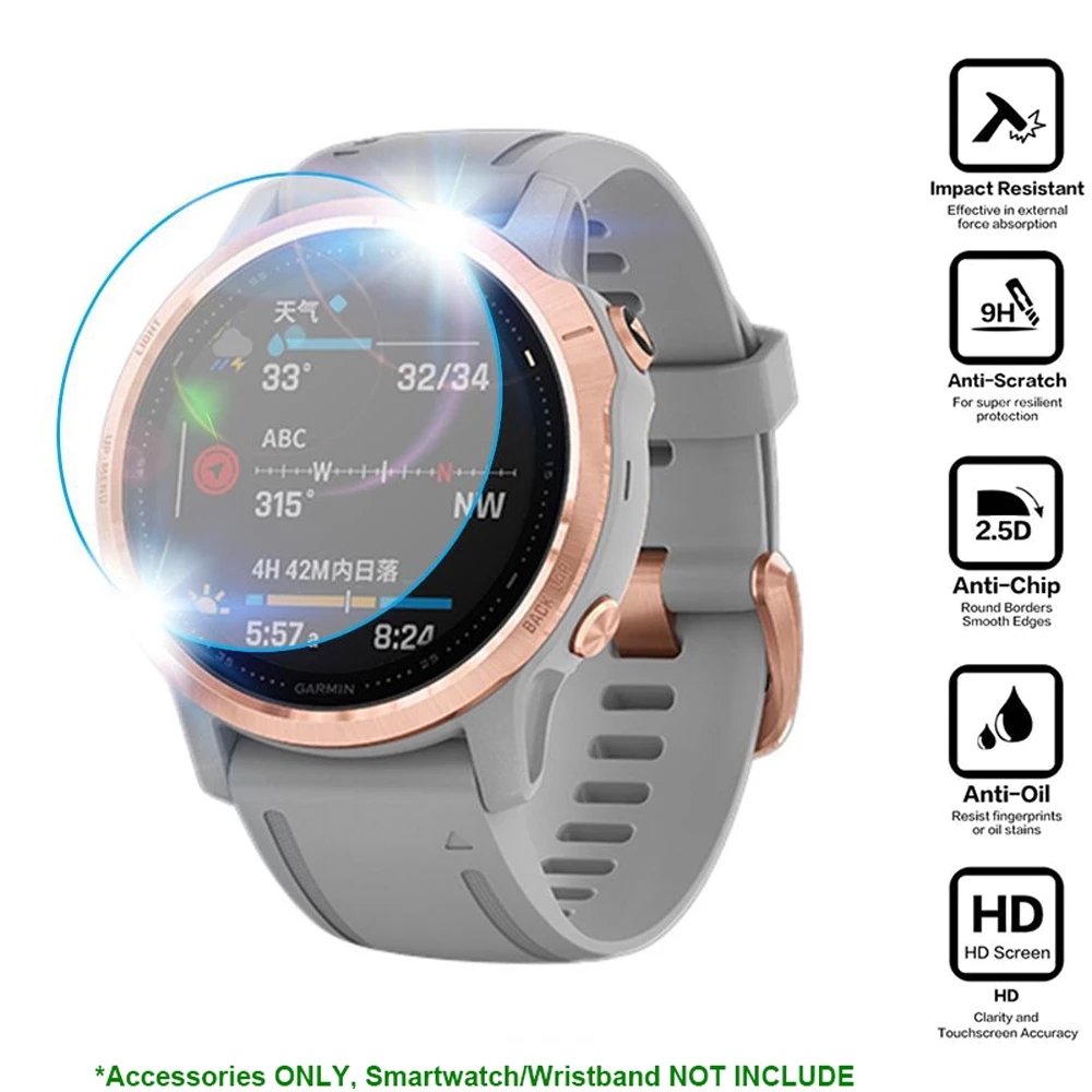 3pcs 9H Premium Tempered Glass – Garmin Smartwatch Accessories Bewertung und Preis
